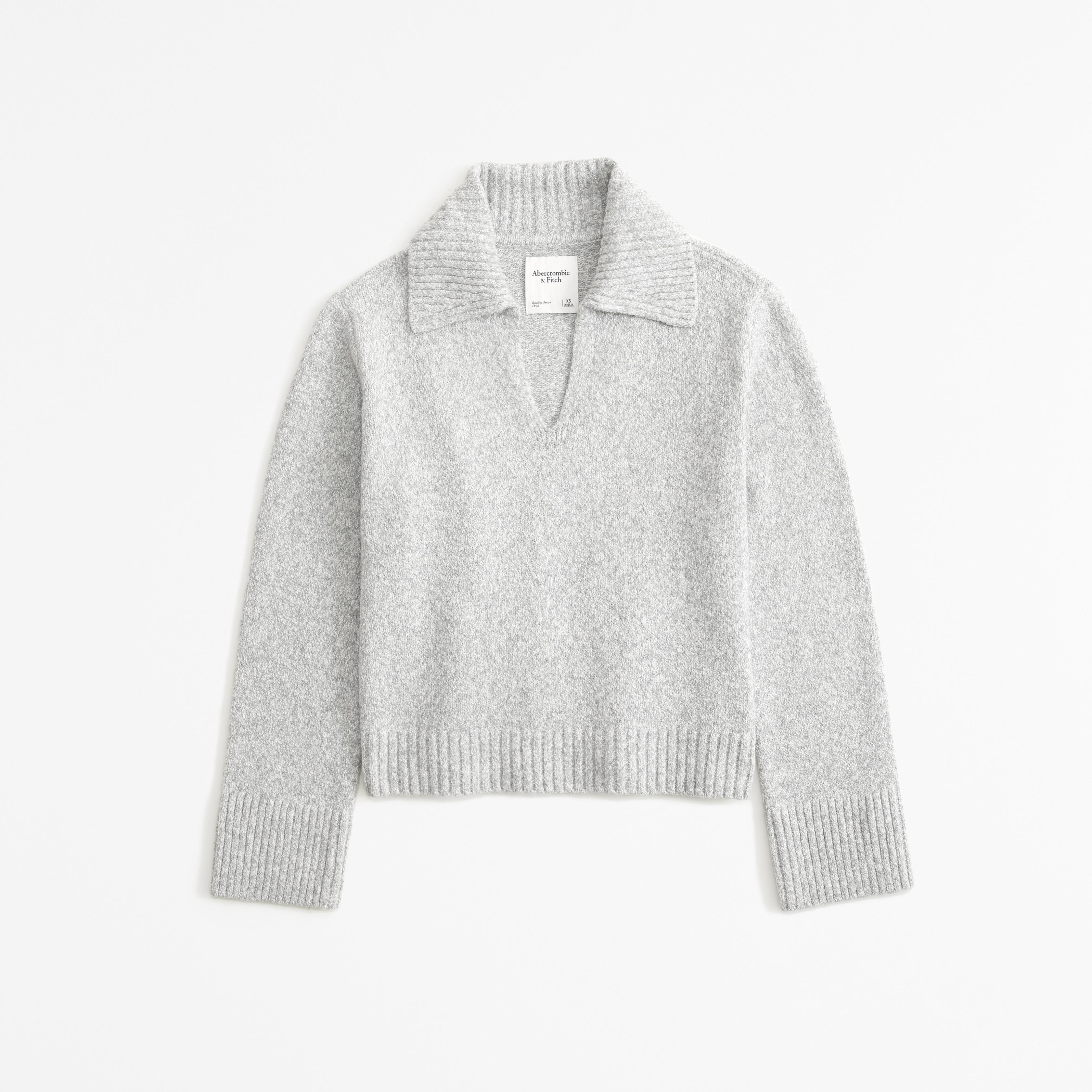 Textural Notch-Neck Sweater Product Image