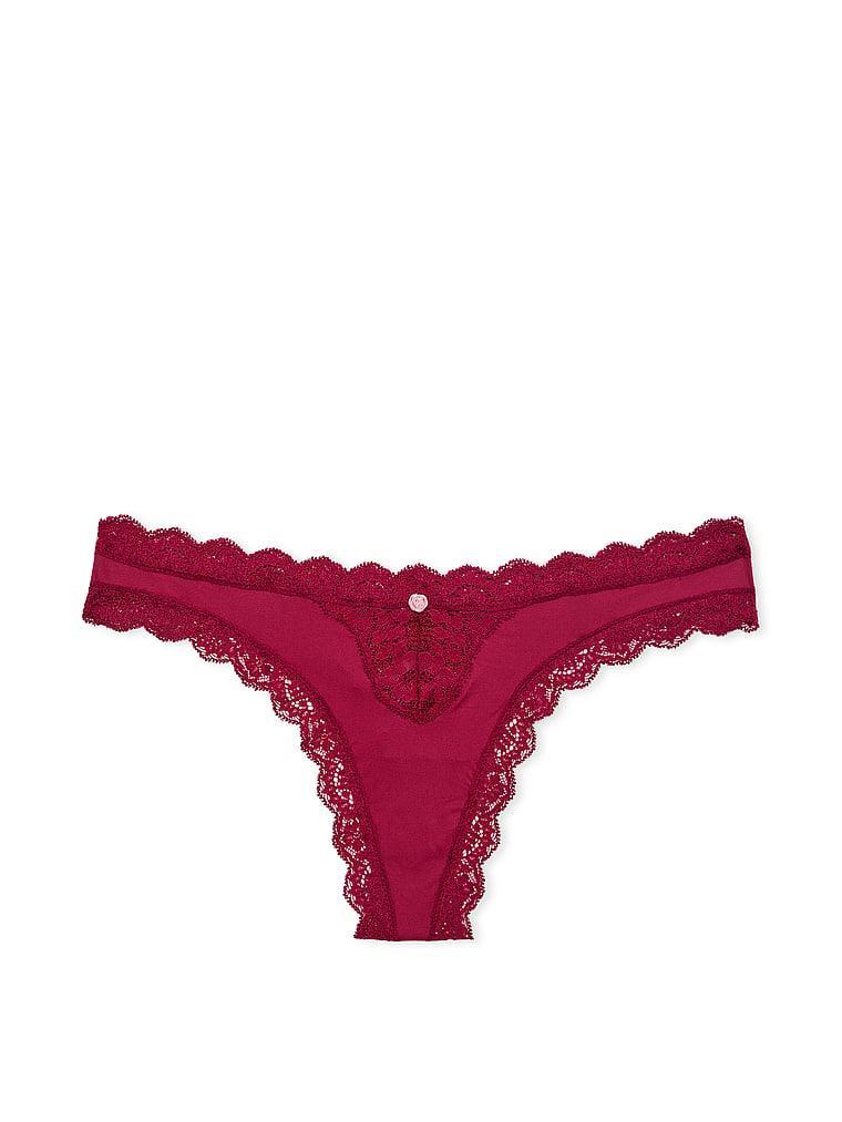 Lace-Trim Brazilian Panty Product Image