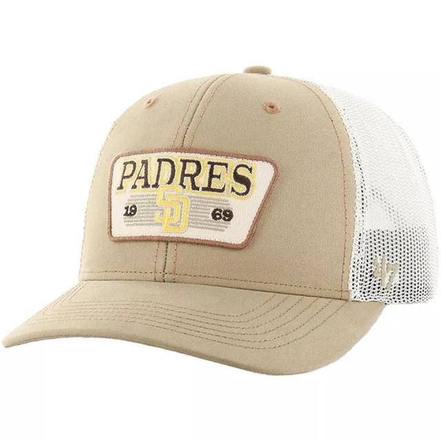 Mens 47 Khaki San Diego Padres Ridgewood Trucker Adjustable Hats Product Image