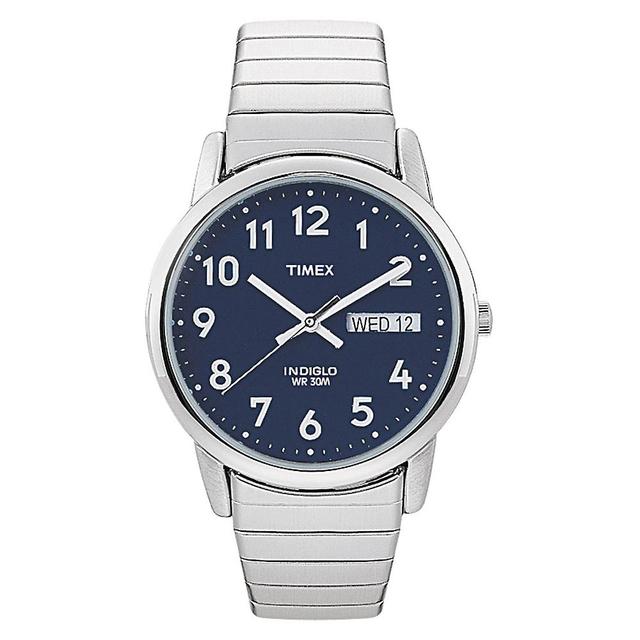 Timex Mens Easy Reader Expansion Band Watch - T200319J Silver Product Image