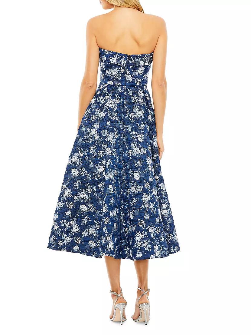 Floral Brocade Midi-Dress Product Image