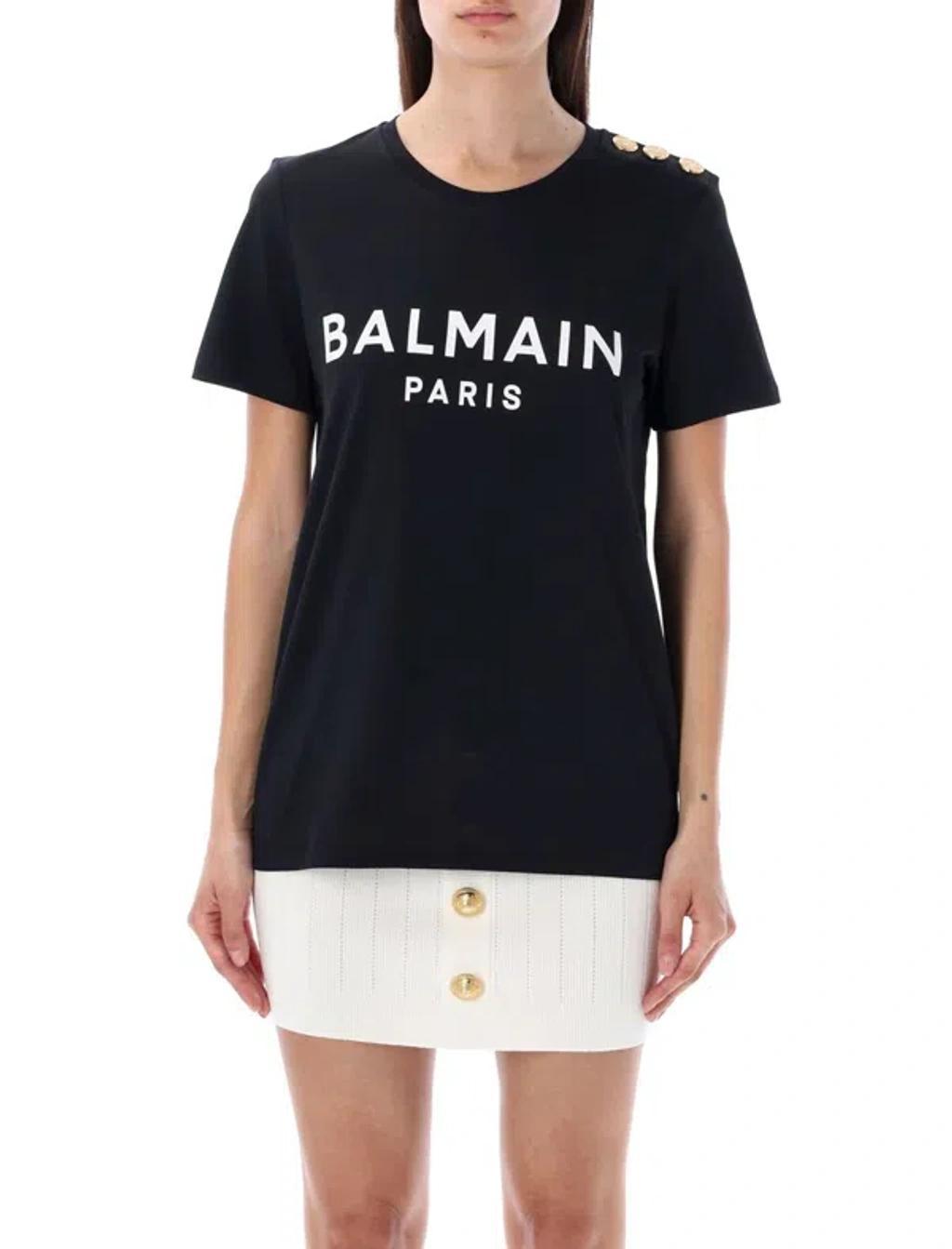 BALMAIN Paris T-shirt In Black Product Image