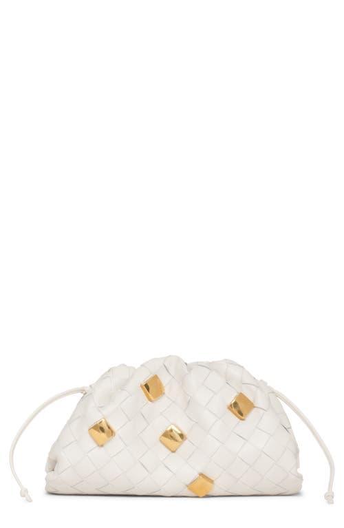 Bottega Veneta Mini Pouch Intrecciato Studded Leather Crossbody Bag Product Image