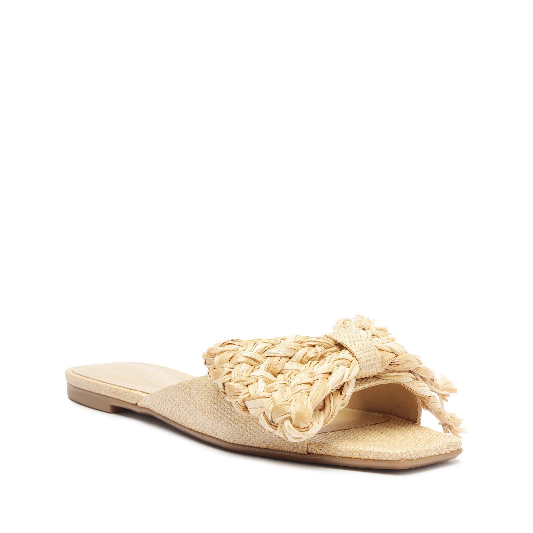 Lienne Straw Flat Sandal Female Product Image