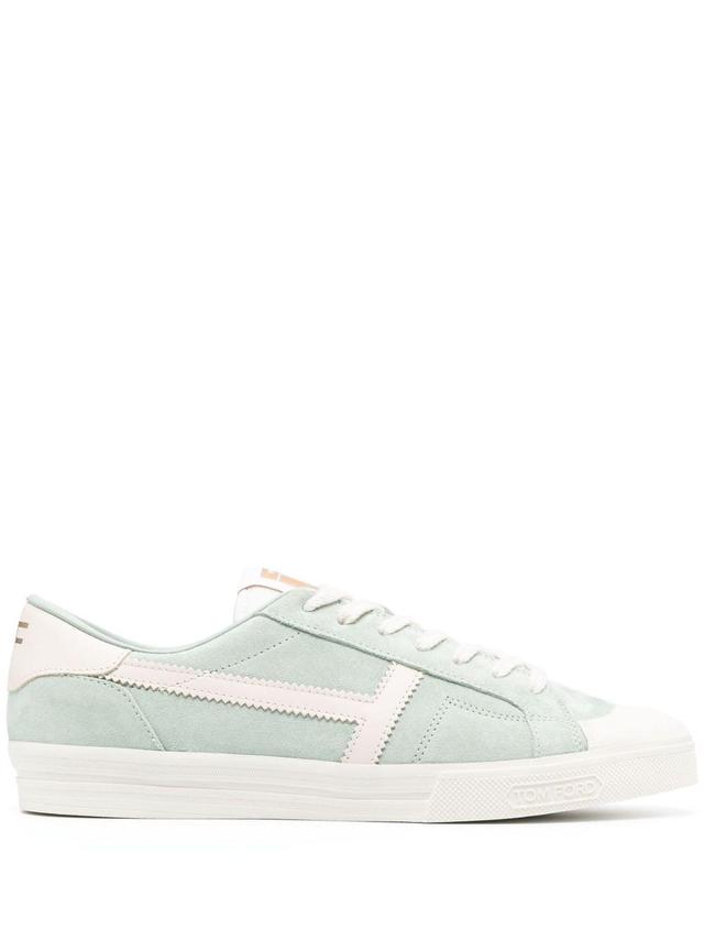 TOM FORD Warwick Low-top Sneakers In Green Product Image