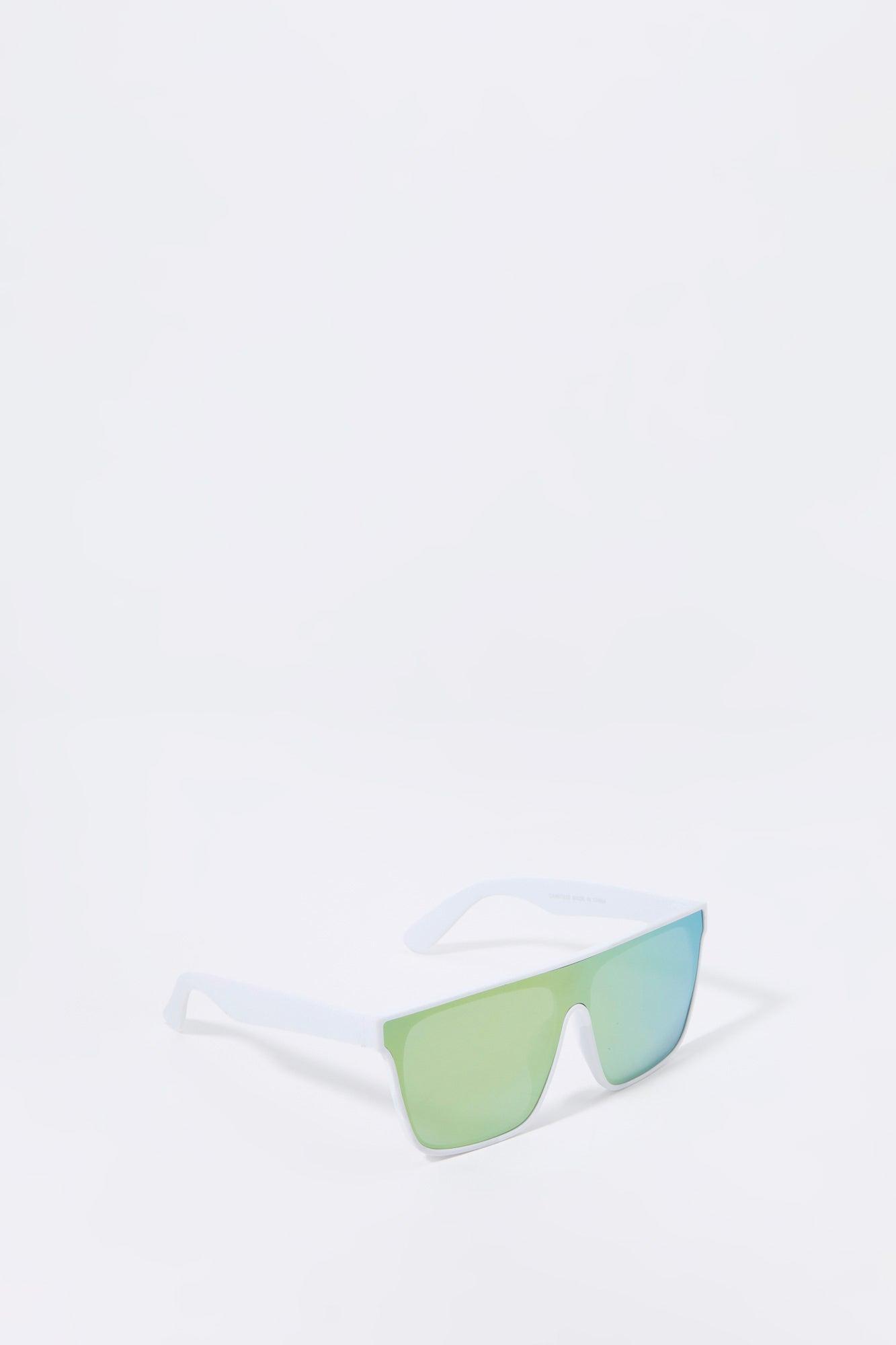 Square Shield Tinted Sunglasses Male Product Image