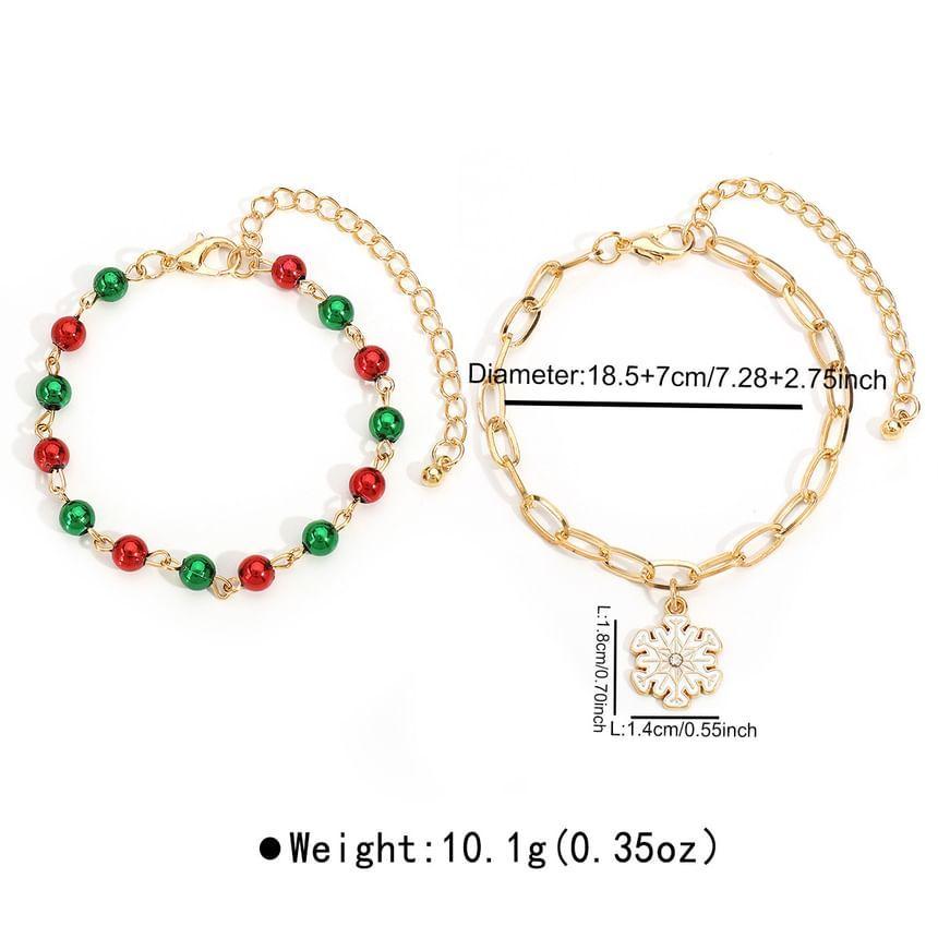 Set of 2: Christmas Bracelet Product Image