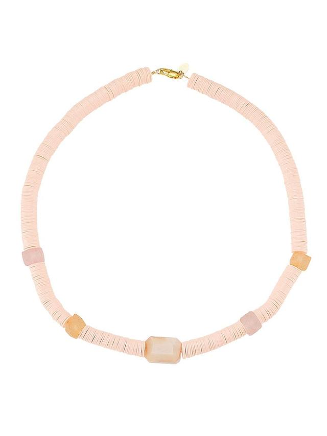 Womens Mylene Goldtone, Vinyl & Glass Beaded Necklace Product Image