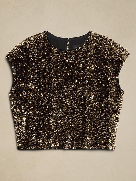 Sequin Cropped Top Product Image