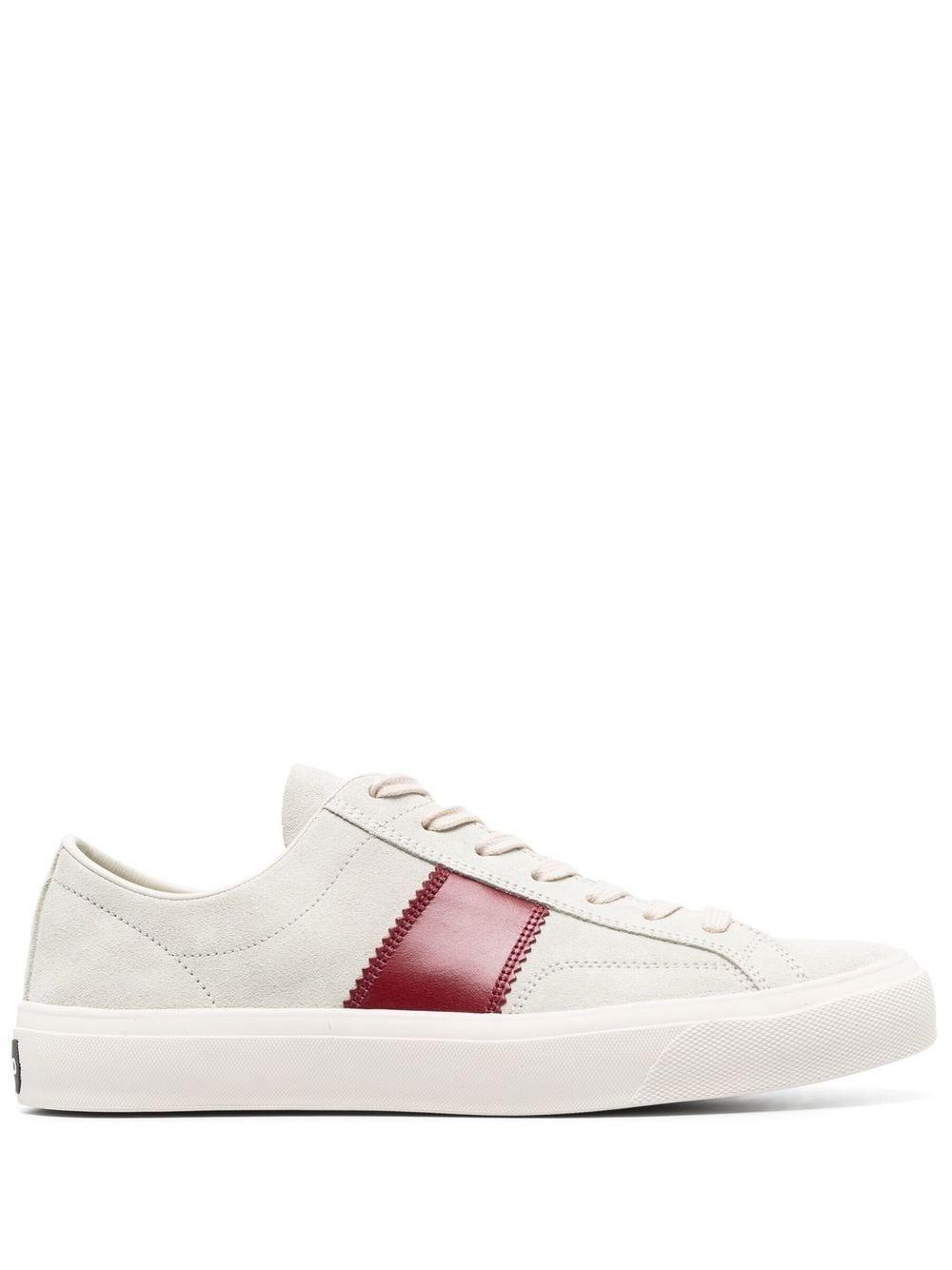 TOM FORD Suede Low-top Sneakers In Neutrals Product Image