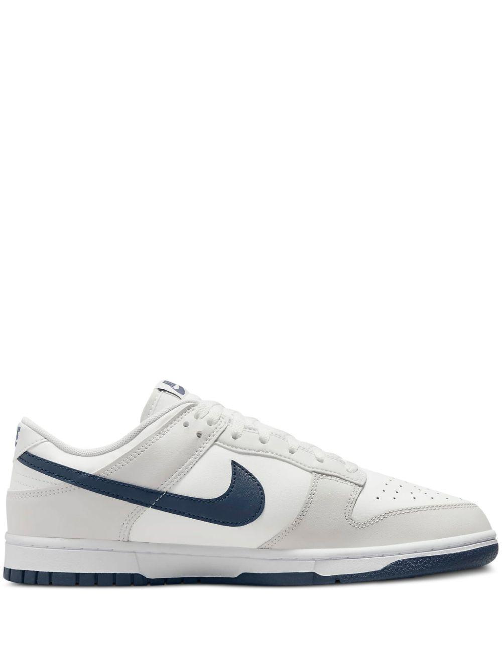 NIKE Dunk Low Retro Basketball Shoe In White Product Image