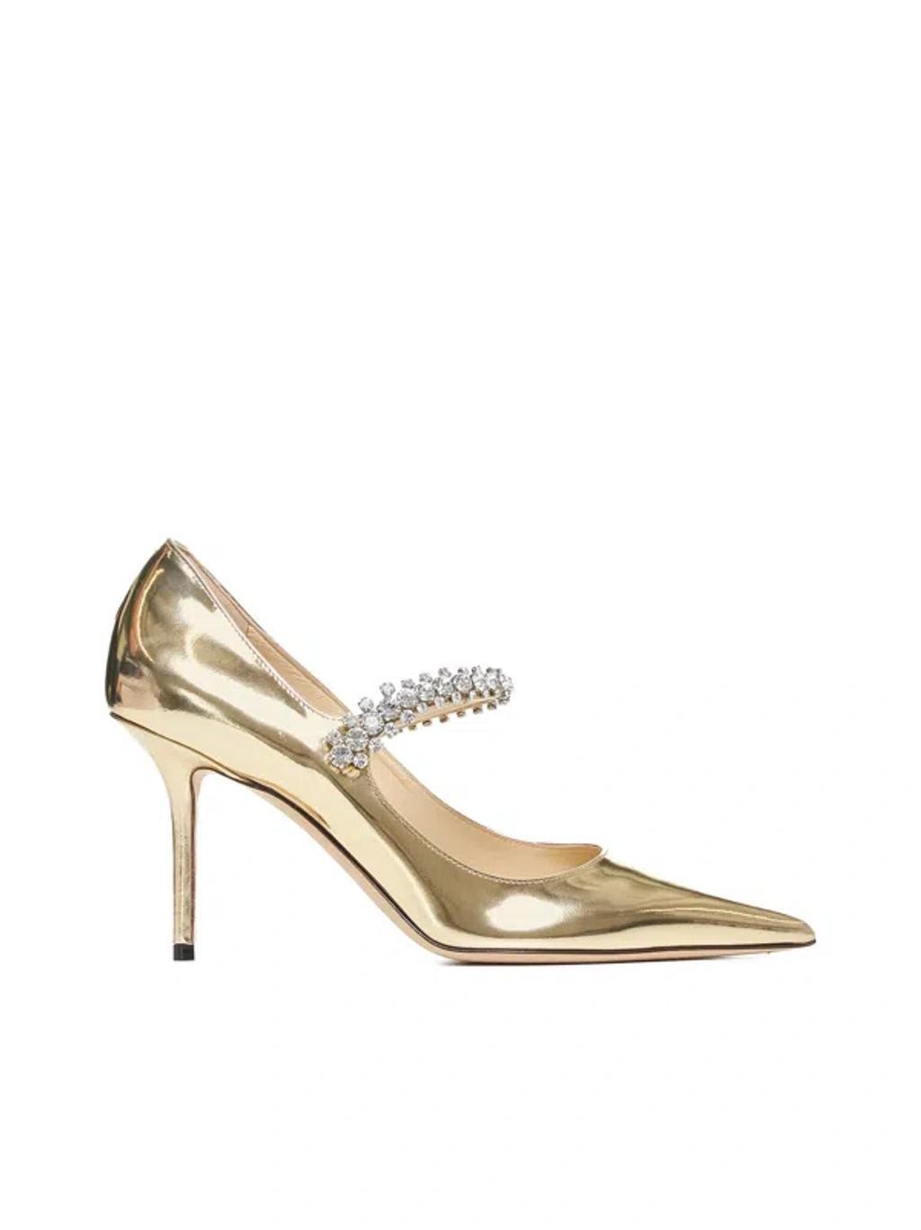 High-heeled Shoe In Gold product image