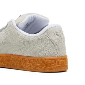 PUMA Suede XL Hairy Sneakers Women in Feather Grey/Gum Product Image