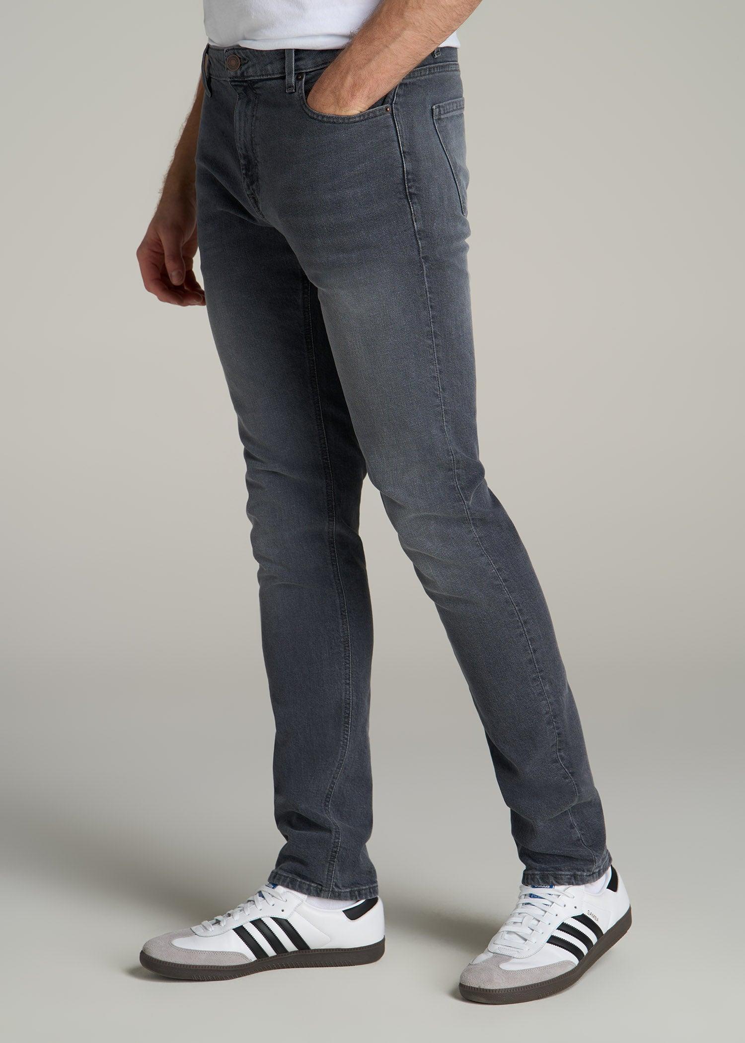 Americana Collection Dylan Slim Fit Jeans For Tall Men in Wolf Grey Male Product Image