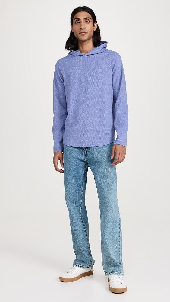 Vince Brushed Twill Knit Hoodie | Shopbop Product Image