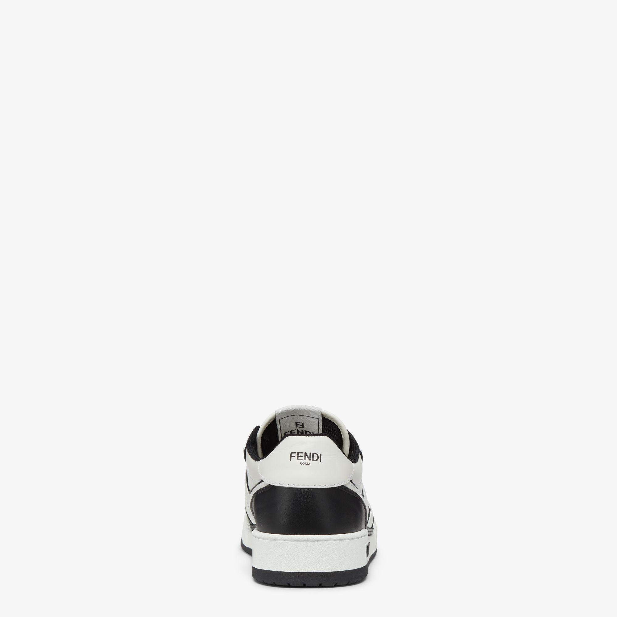 Fendi Match SneakersBlack leather low-tops Product Image