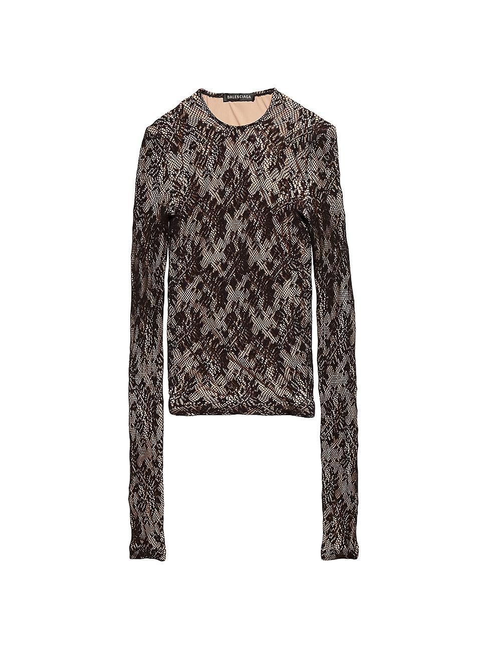 Womens Lace Crewneck Top product image