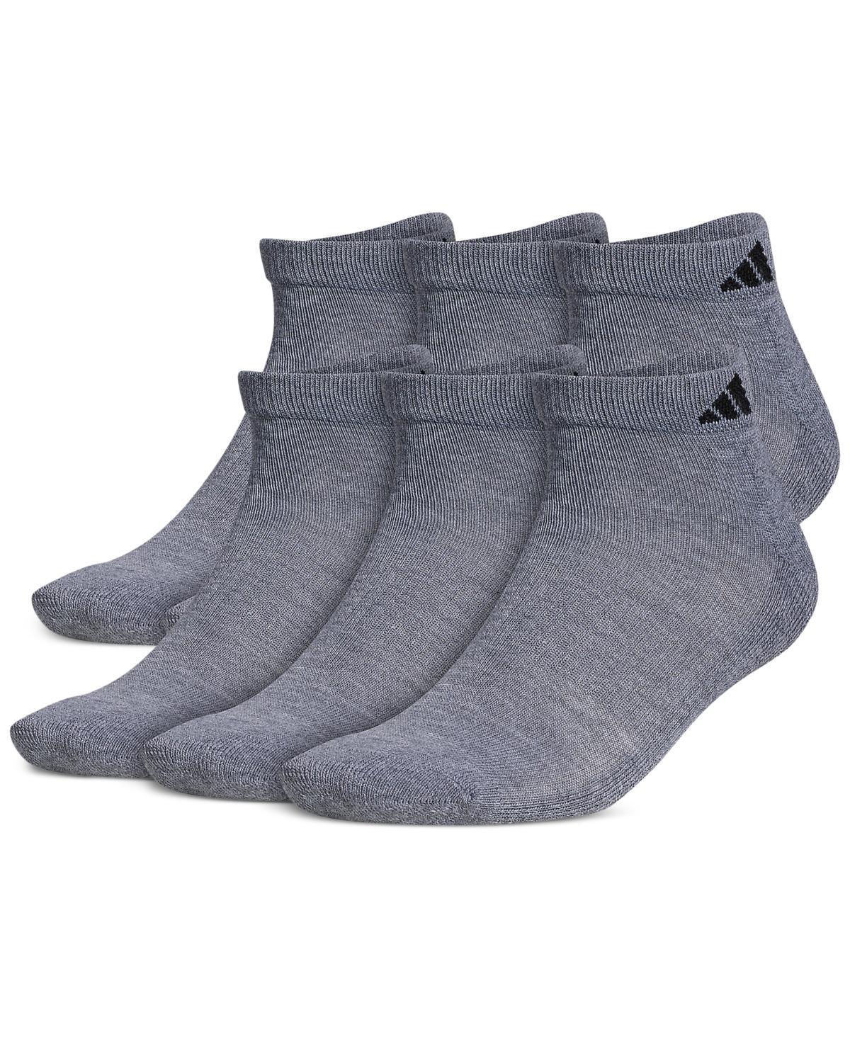 adidas Athletic Cushioned Low-Cut Socks 6 Pairs XL White XL Product Image