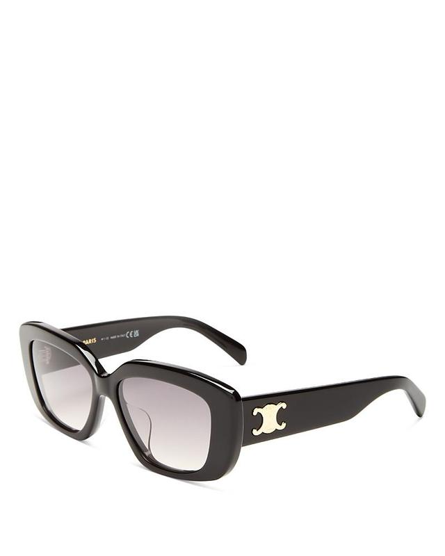 CELINE Triomphe 55mm Gradient Rectangular Sunglasses Product Image