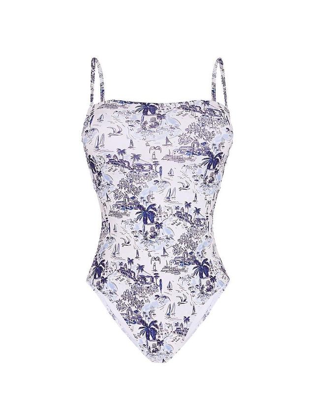 Womens Facette Printed One-Piece Swimsuit Product Image