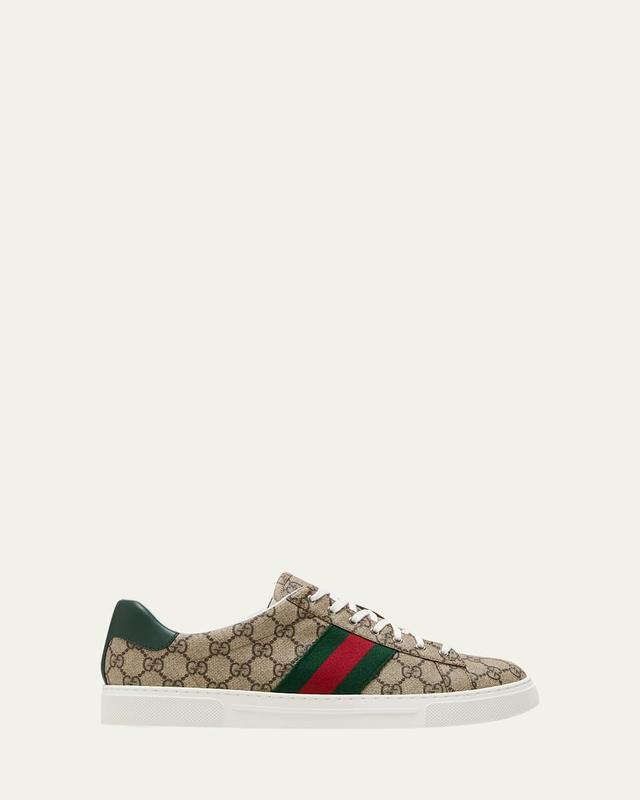 Mens Gucci Ace Low-Top Sneakers with Web Product Image