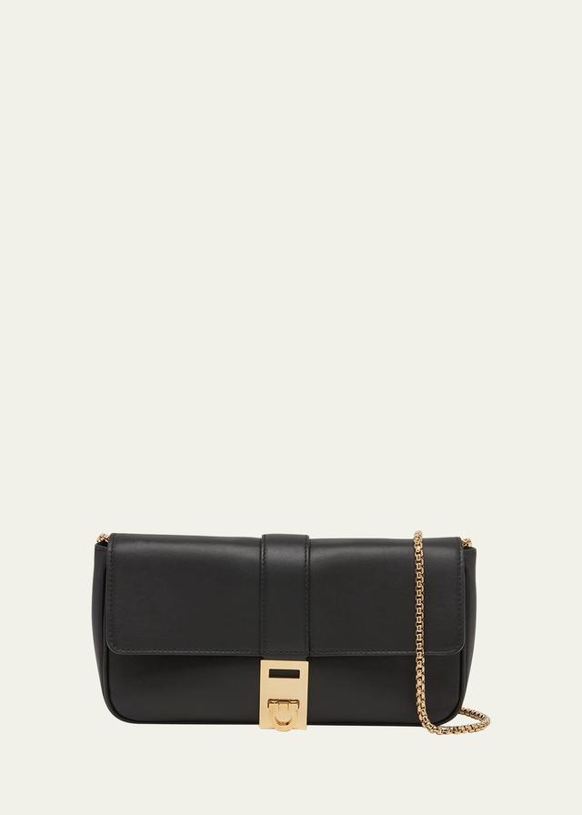 FERRAGAMO Mini Calfskin Leather Crossbody Bag Product Image