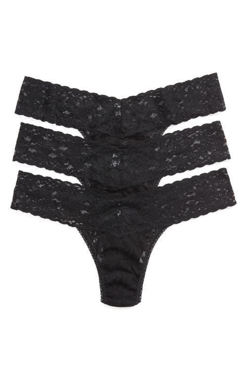 Hanky Panky Low-Rise Thongs, Set of 3 Product Image