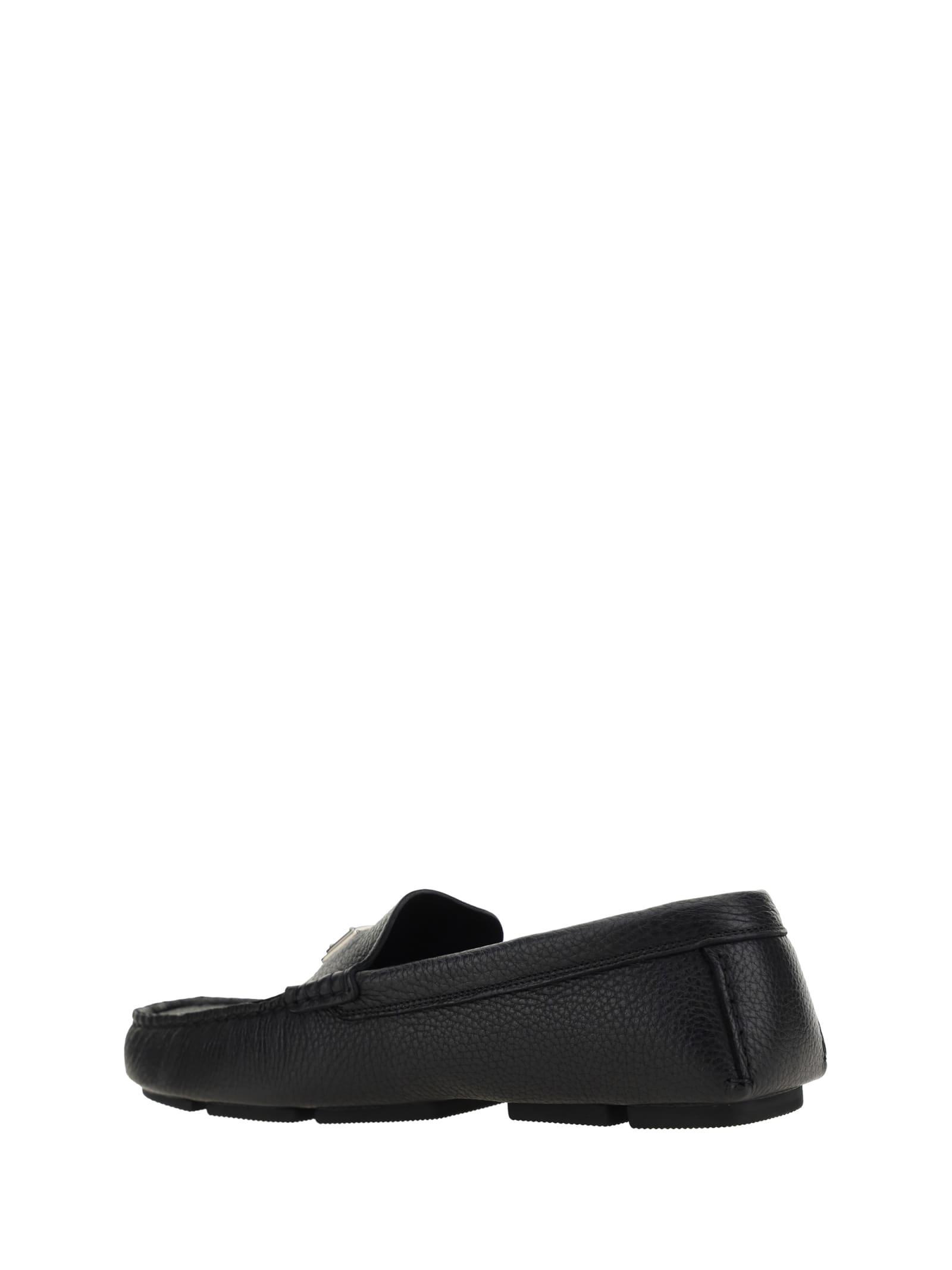 Flat Loafers Shoes In Black Product Image