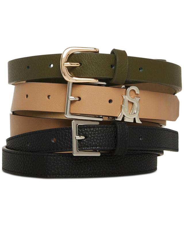 Steve Madden Versatile Womens 3-Pk. Faux-Leather Belts Product Image