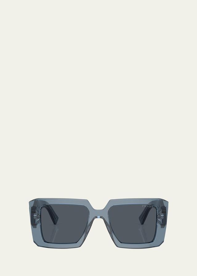 Geometric Rectangle Acetate Sunglasses Product Image