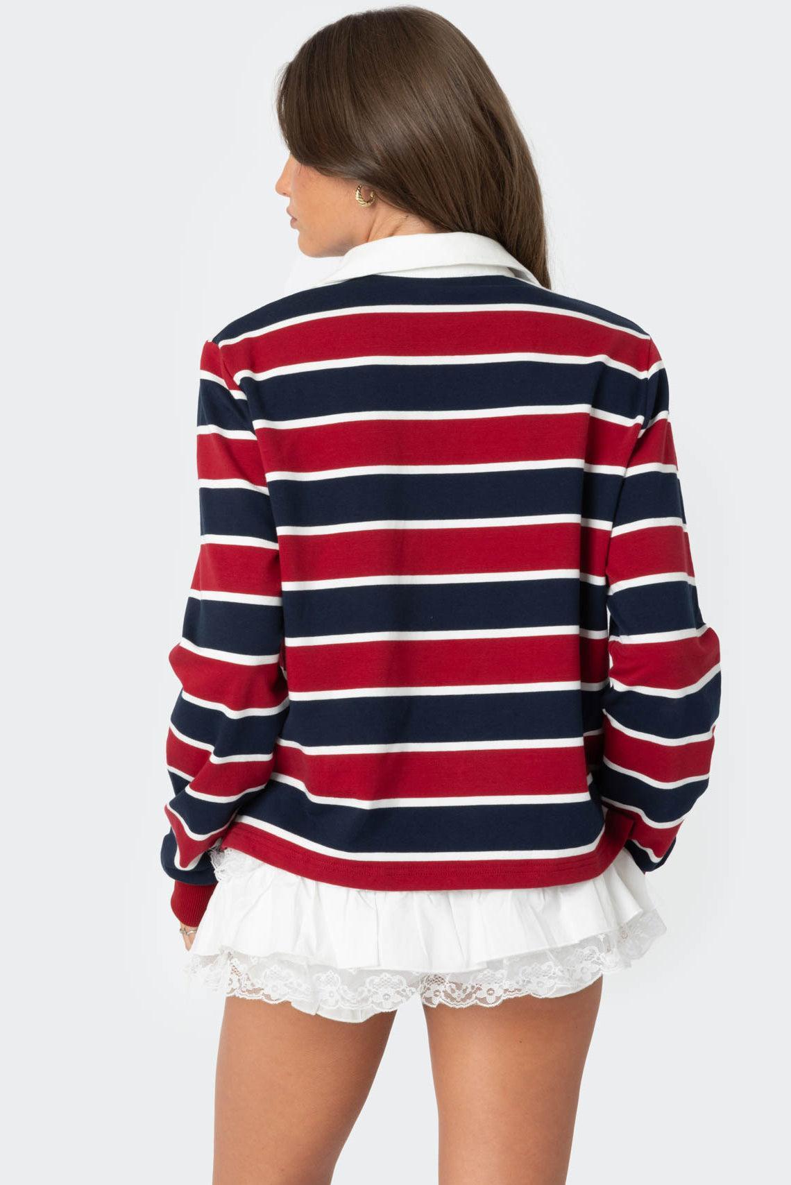 Hanna Striped Collared Shirt Product Image