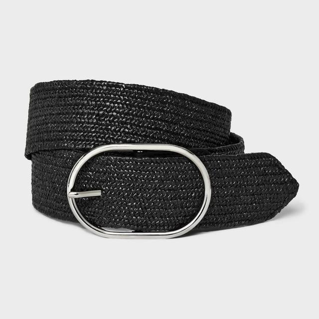 Womens Stretch Straw Belt - A New Day Product Image