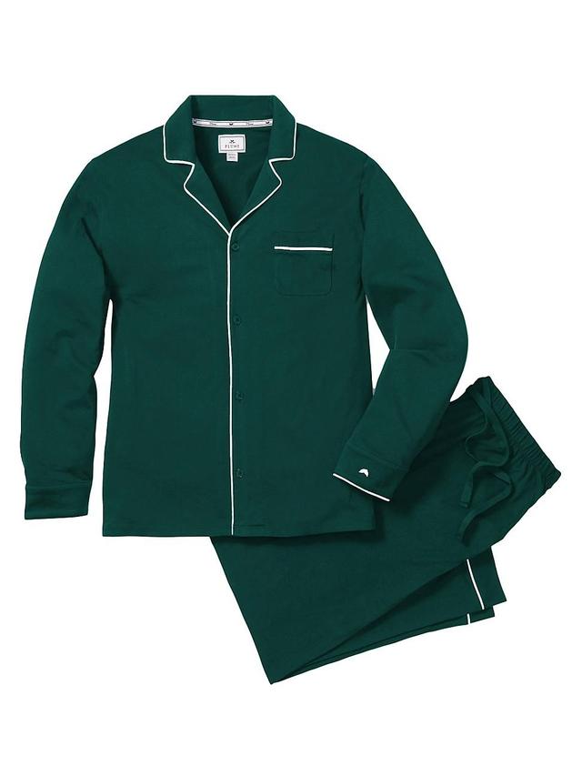 Petite Plume Mens Luxe Pima Evergreen Pajamas Product Image