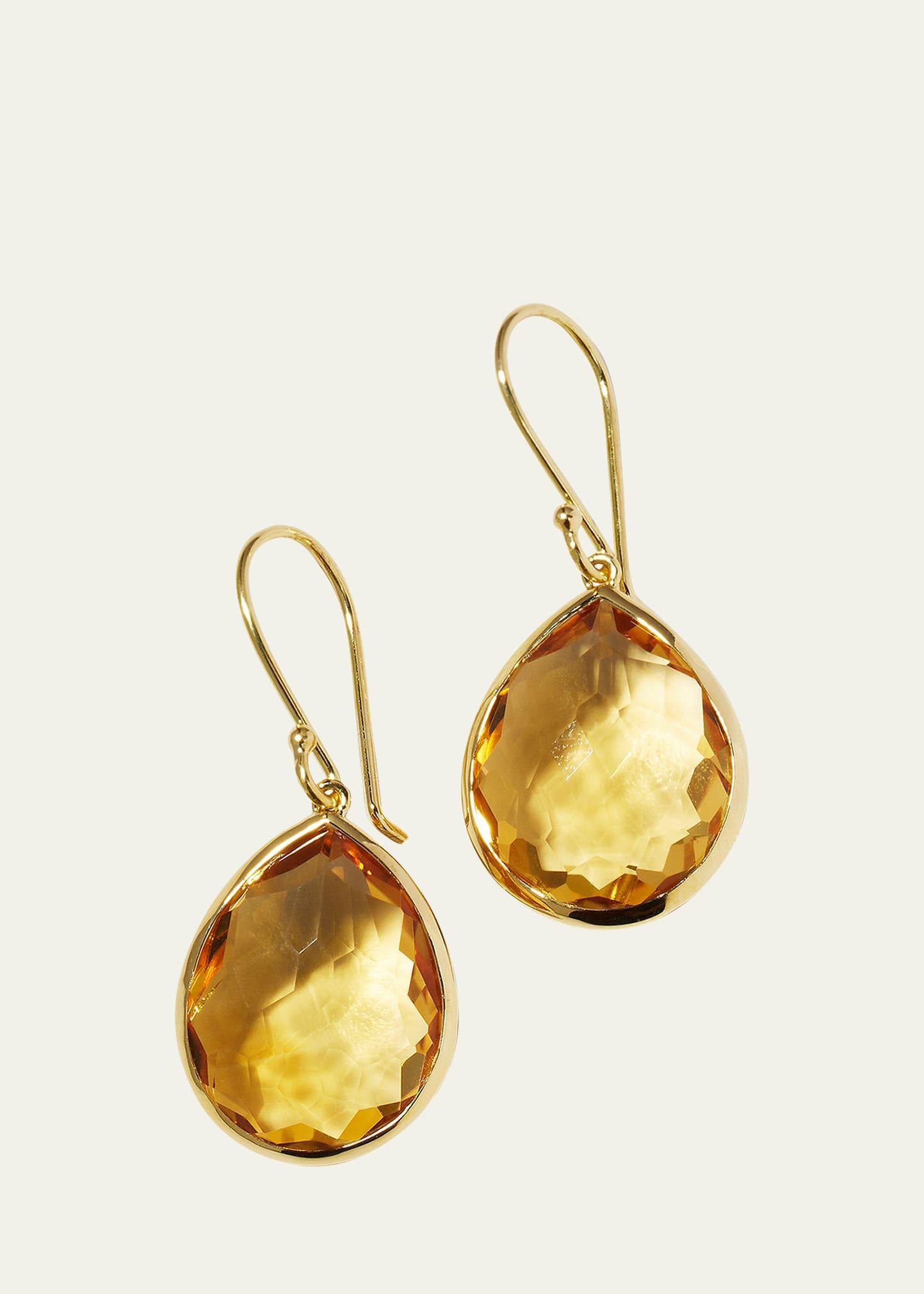 Small Teardrop Earrings in 18K Gold Product Image