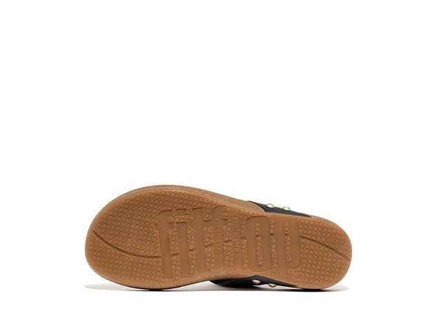 FitFlop Iqushion Leather Toe-Post Sandals Women's Sandals Product Image