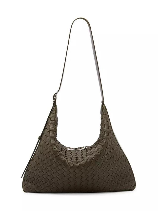 Medium Traveller Intrecciato Leather Hobo Bag Product Image