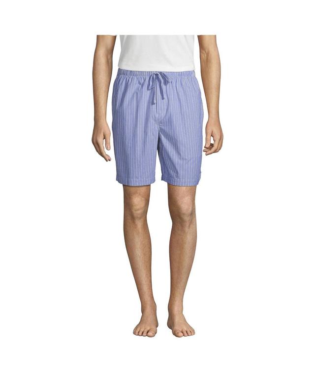 Lands End Mens Poplin Pajama Shorts Product Image