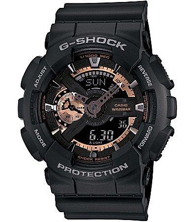 G-Shock XL Ana-Digi Rose Gold Series Black Resin Strap Watch Product Image