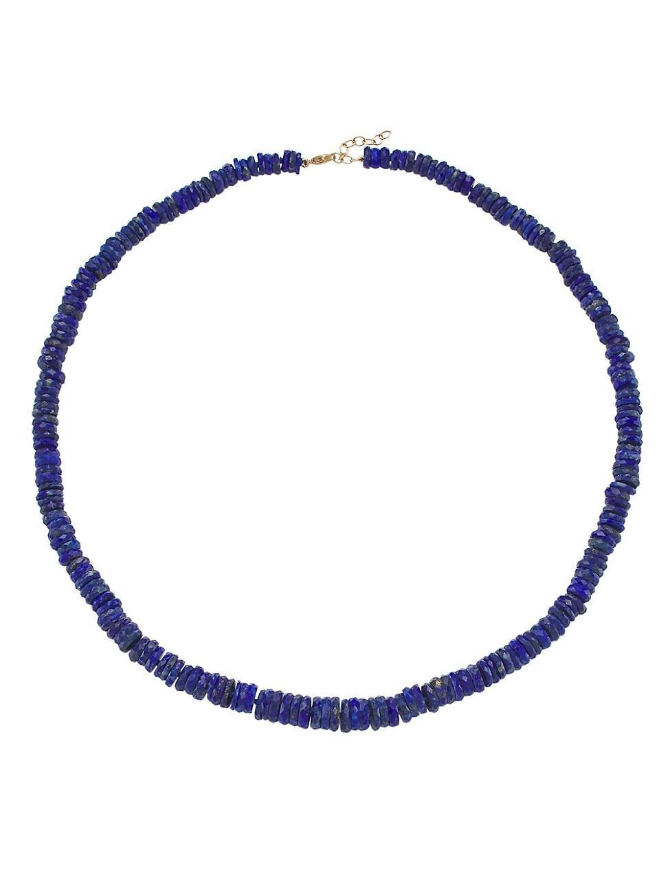 Womens Atlas Lapis Beaded Necklace Product Image