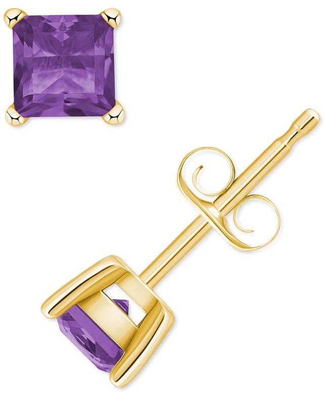 Amethyst Square Stud Earrings (5/8 ct. t.w.) in 14k Gold Product Image