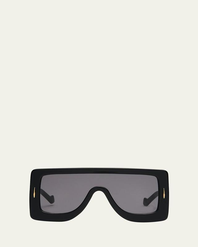 Womens Chunky Anagram Mask Sunglasses Product Image