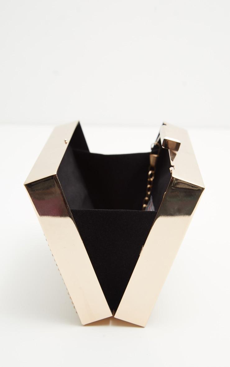 Gold Diamante Box Clutch product image