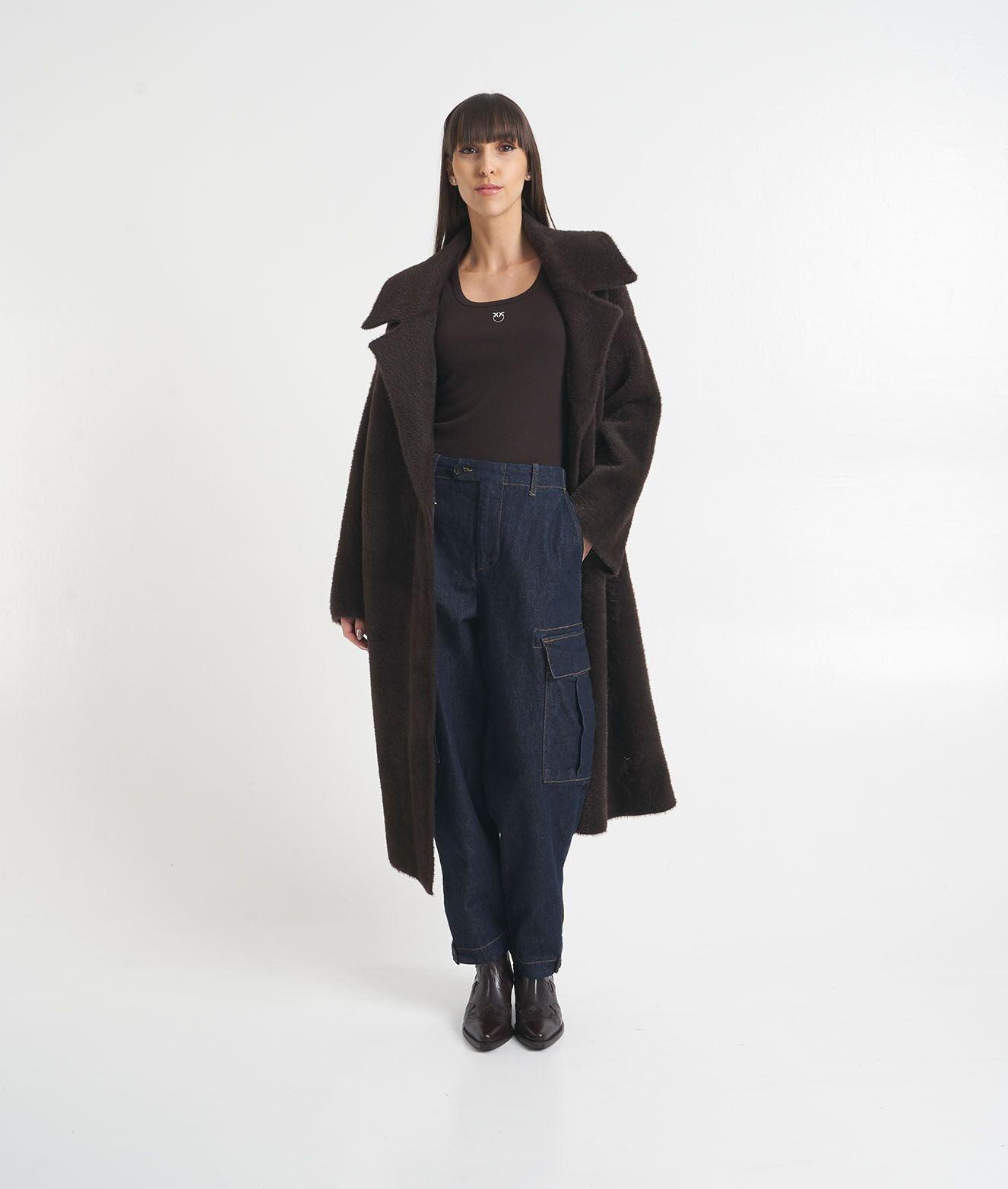 Coat 'Uvaggio' with waist belt Product Image