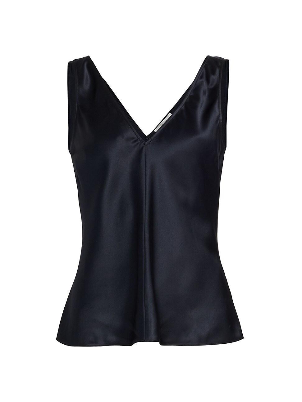 FRAME Double V-Neck Silk Tank Product Image