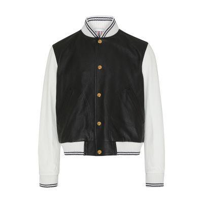 Jacket In Grain Lamb Leather In Black Product Image