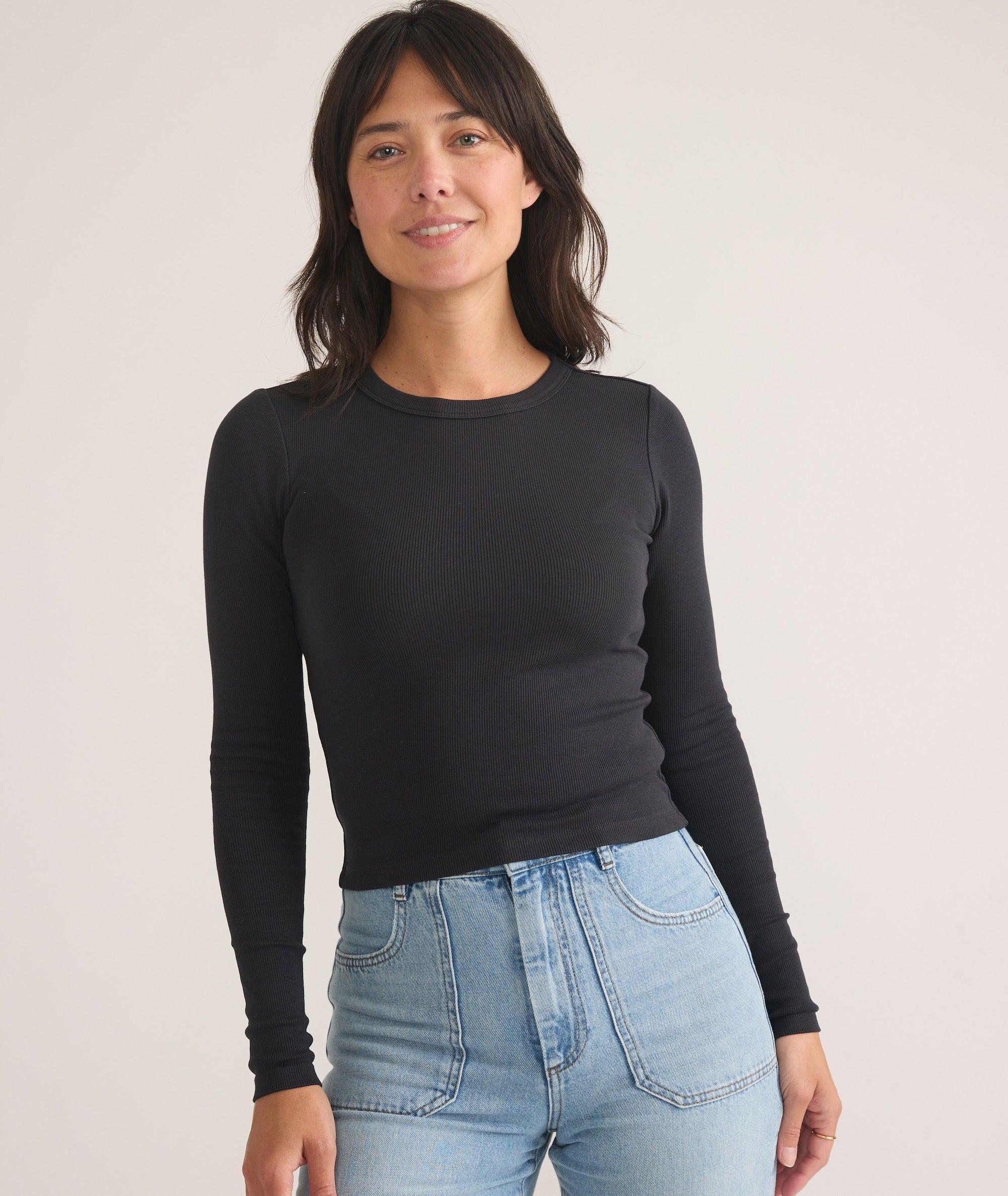 Lexi Rib Sun-In Longsleeve Crew Tee Product Image