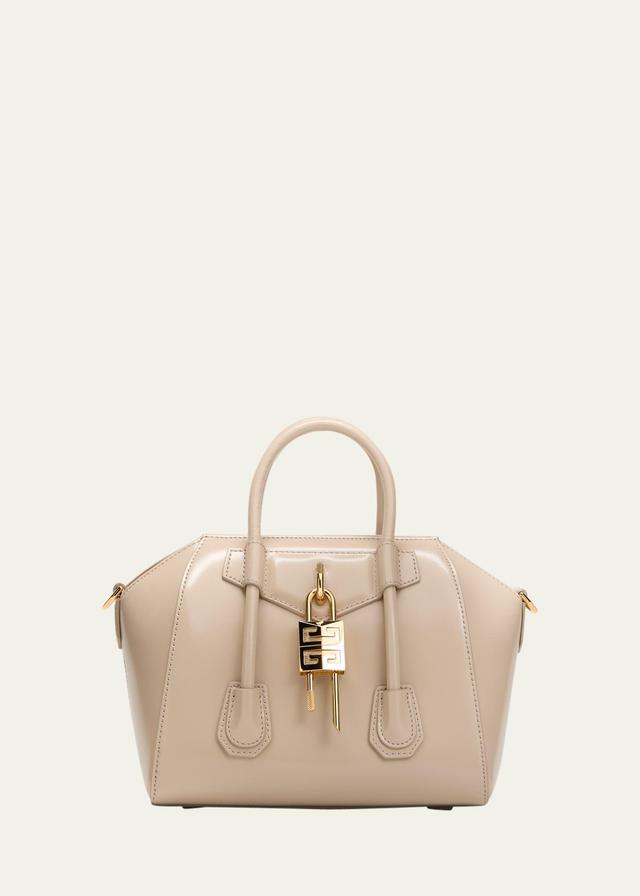 Givenchy Mini Antigona Lock Leather Satchel Product Image