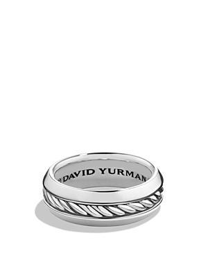 Mens Cable Inset Band Ring Product Image