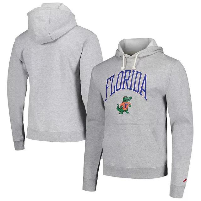 Mens League Collegiate Wear Heather Gray Florida Gators Tall Arch Essential Pullover Hoodie Product Image