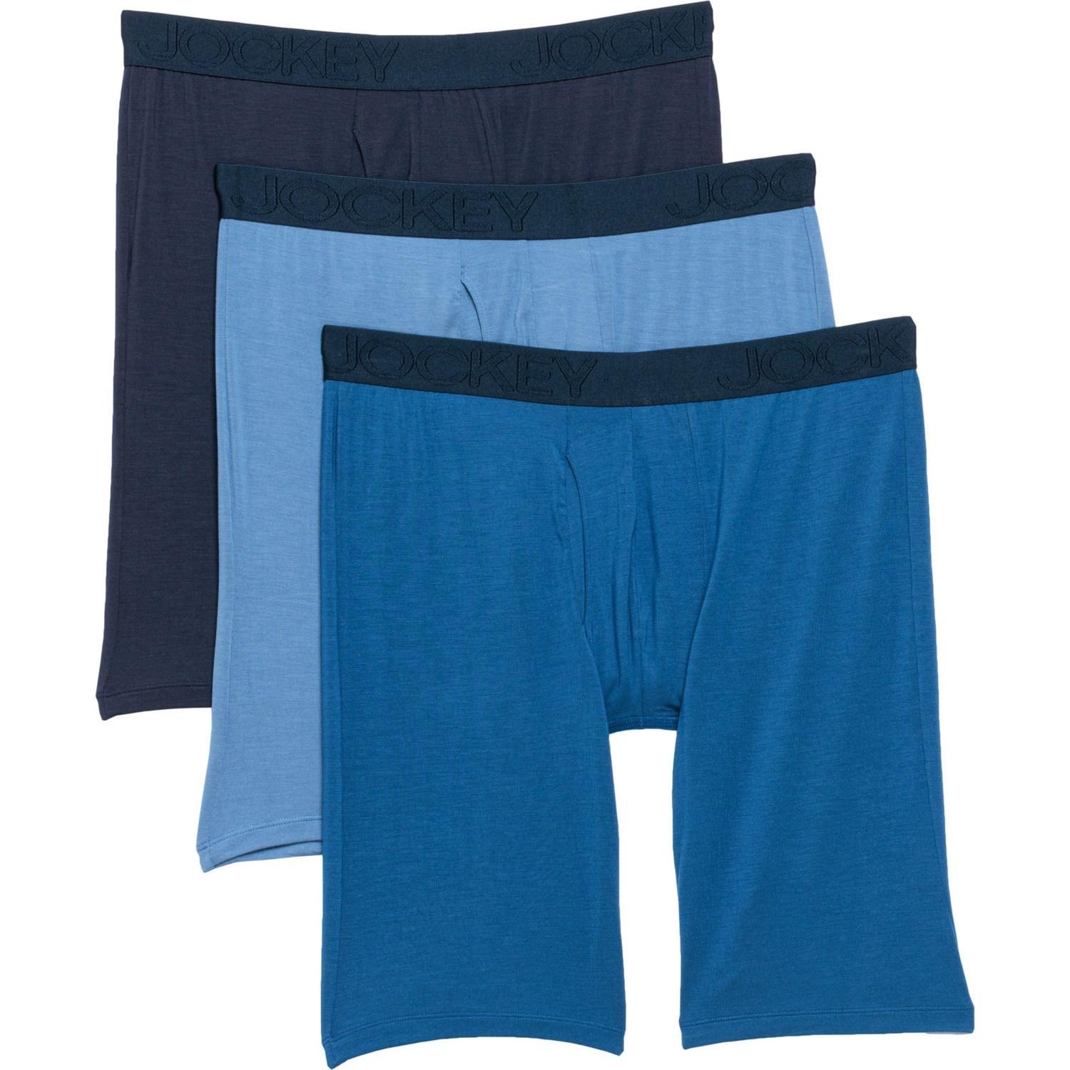 Jockey Active Ultra Soft Long Leg Boxer Briefs - 3-Pack Product Image